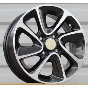 R14x5  4X100  ET  41  54.1  B5387  Black Polished (MB)  For HYUND  (K4)