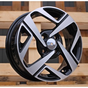 R14x5  4X100  ET  41  54.1  Y1245  Black Polished (MB)  For HYUND  (R)