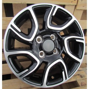 R14x6  4X100  ET  35  54.1  XE186  Black Polished (MB)  For KIA  (R)