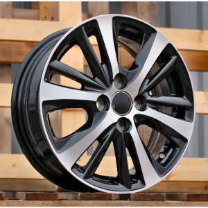R15x5.5  4X100  ET  44  54.1  I6072  Black Polished (MB)  For TOYOT  (Z6)