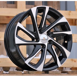 R15x6.5  5X98  ET  39  58.1  B1514  (B5760)  Black Polished (MB)  For FIAT  (R+L4)