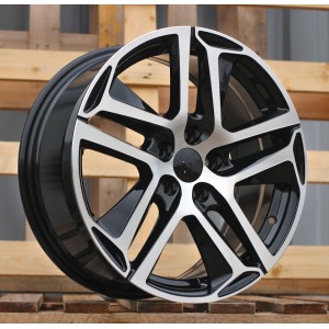 R16x7  4X108  ET  25  65.1  PG534  (BK5516)  Black Polished (MB)  For PEUG  (D5+P)