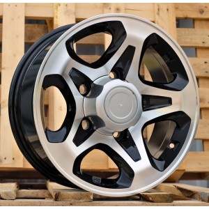 R16x7  5X150  ET  0  110.1  JT296  Black Polished (MB)  For 4X4  (K3)