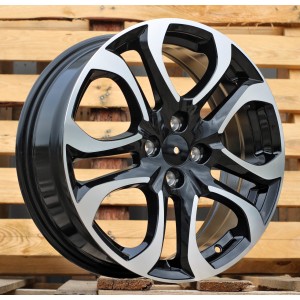 R17x6.5  4X100  ET  45  60.1  L1650  Black Polished (MB)  For RACIN  (P1)
