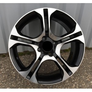 R17x7  4X100  ET  42  60.1  BK875  Black Polished+Powder Coating (MBPC)  For RENAU  (D1)