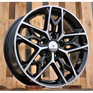 R17x7  5X114.3  ET  48  67.1  B5567  Black Polished (MB)  For KIA  (L6+K2)