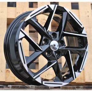 R17x7  5X114.3  ET  48  67.1  3S1267  Black Polished (MB)  For KIA  (P)  (HYBRID FORGED)