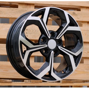 R17x7  5X114.3  ET  53  67.1  FE175  (YF5694)  Black Polished (MB)  For KIA  (P2)  (HYBRID FORGED)