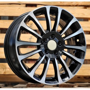 R17x7  5X98  ET  41  58.1  Y1204  Black Polished (MB)  For FIAT  (D4)