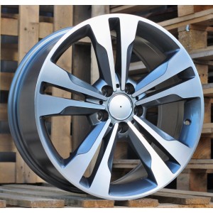 R17x7.5  5X112  ET  44  66.6  BK754  (FR936/QC1106)  Grey Polished (MG)  For MER  (P1+K7)