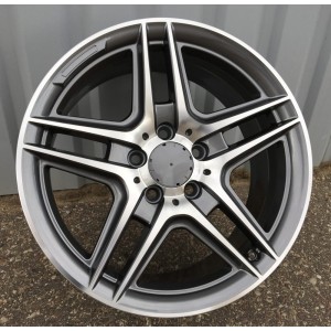 R17x7.5  5X112  ET  45  66.6  SSA02  Grey Polished+Powder Coating (MGPC)  For MER  (K7)