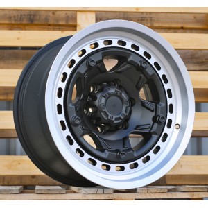 R17x9  6X139.7  ET  0  110.1  JT186  Black Matt+Polished Lip (BMPL)  For 4X4  (K3)