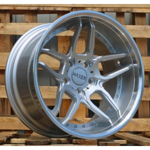 R18x10  5X120  ET  15  74.1  SSA01  (HX030)  Silver+Polished Lip (SP)  For HAXER  (Z1+Z2)  (Rear+Front)