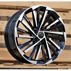 R18x7.5  5X112  ET  40  57.1  FBX261  Black Polished (MB)  For SKODA  (Z5)  (HYBRID FORGED)