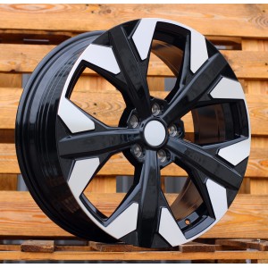 R18x7.5  5X114.3  ET  51  67.1  YF5699  Black Polished (MB)  For KIA  (K7)  (HYBRID FORGED New Model)