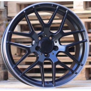 R18x8  5X112  ET  40  66.6  A1257  Black Half Matt+Polished Lip (BLHMPL)  For MER  (P)