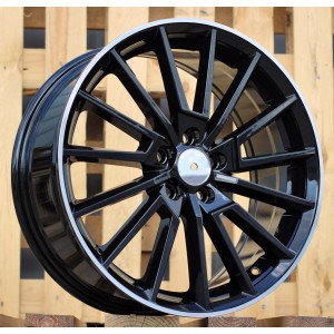R18x8  5X112  ET  42  57.1  B5969  (IN0374)  Black+Polished Lip (BLPL)  For SKODA  (Z5)