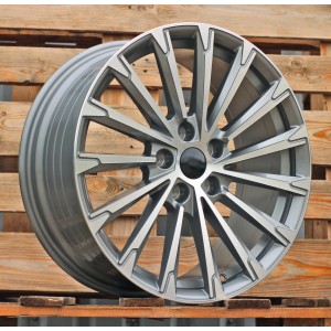 R18x8  5X112  ET  45  57.1  YF0446  Grey Polished (MG)  For SKODA  (P1)  (HYBRID FORGED)