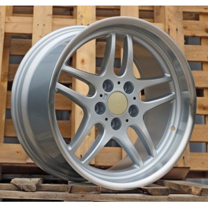 R18x8  5X120  ET  20  74.1  A5913  (FBX121)  Silver+Polished Lip (SP)  For BMW  (M+Z5)  (HYBRID FORGED Rear+Front)