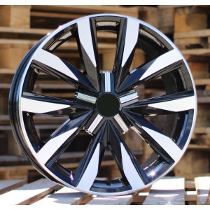 R18x8  5X120  ET  50  65.1  B1351  Black Polished (MB)  For VW  (Z4)  (4x4)