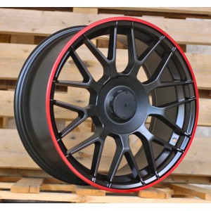 R18x8.5  5X112  ET  35  66.6  B1268  (REW020)  Black Matt (BM)  For MER  (K7)  (Red Coating)