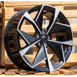 R19x8  5X112  ET  45  57.1  I5638  Black Polished (MB)  For SKODA  (Z3)  (New Model)
