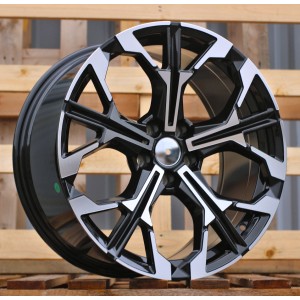 R19x9  5X112  ET  35  66.6  F9735  Black Polished (MB)  For BMW  (K8)  (NEW Model Rear+Front)