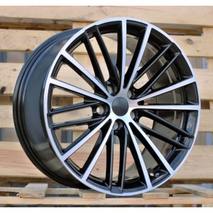 R19x9  5X112  ET  44  66.6  H3071F  Black Polished (MB)  For BMW  (P1)  (HYBRID FORGED Front+Rear)