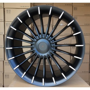 R19x9.5  5X120  ET  20  74.1  BK273  Black Polished Half Matt (MBHM)  For BMW  (N2)  (Rear+Front)
