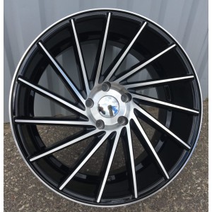 R19x9.5  5X120  ET  38  72.6  LU589  (M7R)  Black Polished (MB)  For RACIN  (K7)  ((AKC 60 Eur) Style Vossen (Right side))