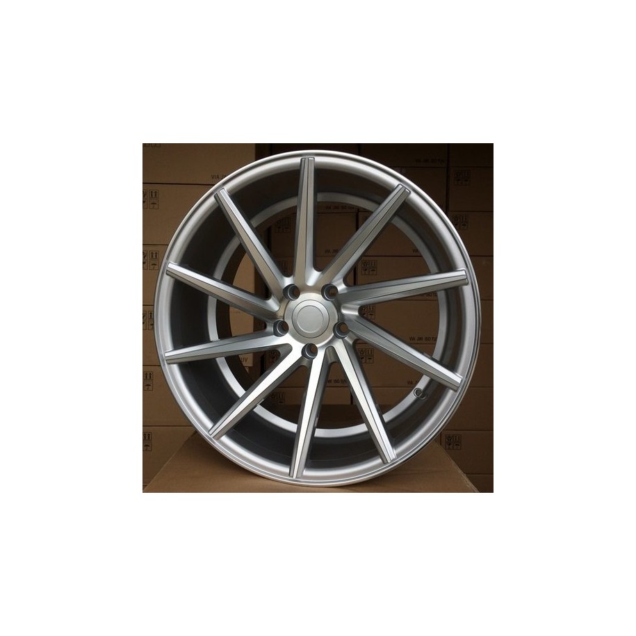 R20x10  5X114.3  ET  38  73.1  B1058  Polished Silver+Powder Coating (MSPC)  For RACIN  (P)  (LEFT SIDE (Style Vossen)(AKC 110 E