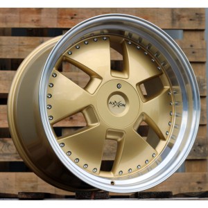 R20x11  5X112  ET  32  66.6  AT674  (LU1831)  Gold+Polished (YP)  For MER  (K3)  ((AKC 90 Eur)MONOBLOCK Style)