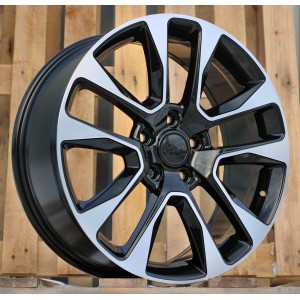 R20x8  5X127  ET  50  71.5  B5536  Black Polished (MB)  For JEEP  (Z4)