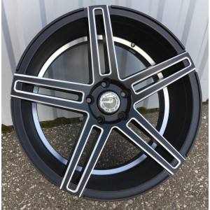 R20x8.5  5X120  ET  35  74.1  H5249  (G526)  Black Half Matt+Polished Lip (BLHMPL)  For RACIN  (K7)  ((AKC 100 Eur)Milling (Rear