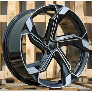 R20x9  5X112  ET  30  66.5  Y1201  (IN5633)  Black Polished (MB)  For AUD  (Z5)