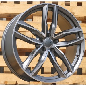 R20x9  5X112  ET  33  66.5  BK690  (IN5228)  Grey Polished Half Matt (MGHM)  For AUD  (K7)