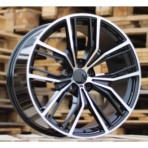 R20x9  5X112  ET  35  66.6  H5059  Black Polished (MB)  For BMW  (P1+P2)  (Rear+Front)