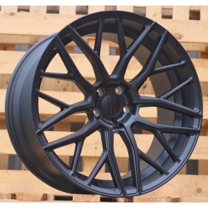 R21x10.5  5X112  ET  38  66.6  HX038  Black Half Matt (BLHM)  For HAXER  (P2)  (Rear+Front)