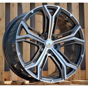 R21x10.5  5X114.3  ET  42  67.1  BFMS3  (FB0285)  Grey Polished (MG)  For MASER  (K7)  (FORGED Maserati (Rear+Front))