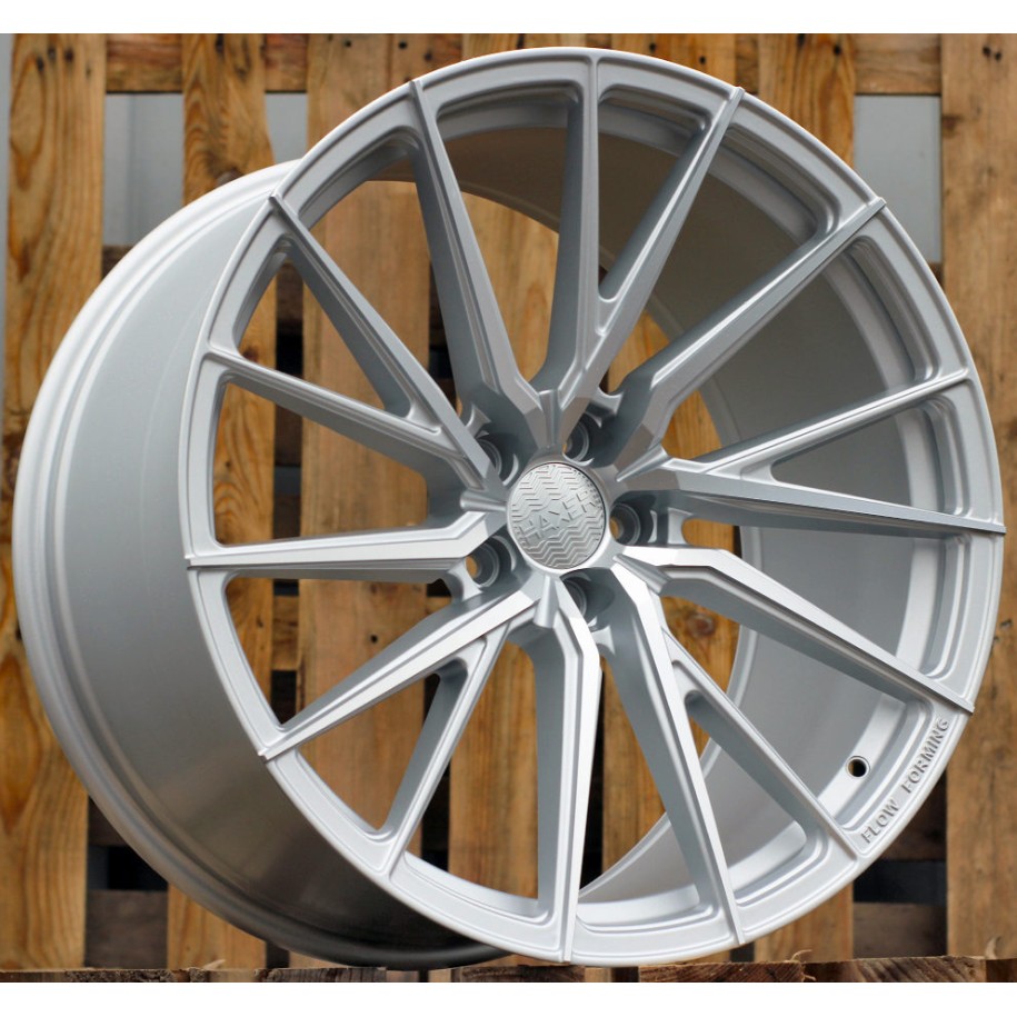 R21x11.5  5X112  ET  38  66.5  HX06F  Polished Silver Half Matt (MSHM)  For HAXER  (K2)  (HYBRID FORGED (AKC 120 Eur) (Front+Rea