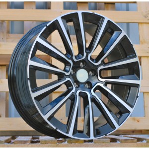 R21x9  5X108  ET  38.5  63.4  YF7076  (3S1341)  Black Polished (MB)  For VOLVO  (P+K4)  (HYBRID FORGED New Model)