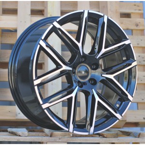 R22x10  5X112  ET  18  66.5  HF736  Black Polished (MB)  For AUD  (Z5)  (HYBRID FORGED New Model)