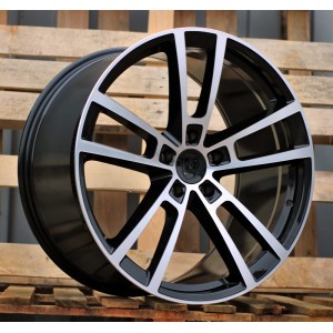 R22x10  5X130  ET  48  71.6  I3081F  Black Polished (MB)  For PORCH  (Z5)  (HYBRID FORGED Rear+Front)