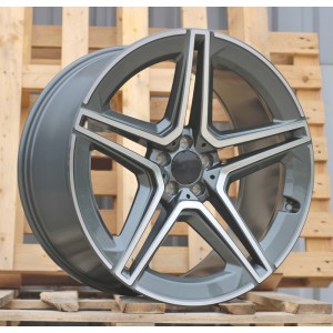 R22x11.5  5X112  ET  47  66.5  FBX142  (H3067F)  Grey Polished (MG)  For MER  (Z3+K7)  (HYBRID FORGED Rear+Front)