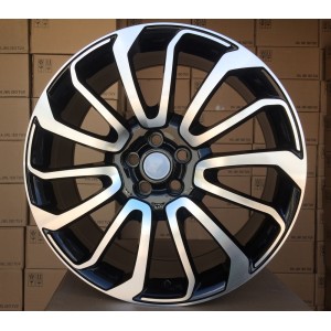 R22x9.5  5X120  ET  45  72.6  BY959  (FBX196)  Black Polished (MB)  For LAND  (Z6)  (HYBRID FORGED)
