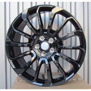 R22x9.5  5X120  ET  45  72.6  BY959  (H702F)  Black (BL)  For LAND  (K7)  (HYBRID FORGED)