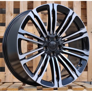 R23x9.5  5X120  ET  42.5  72.6  3S1066V  (IN1125V)  Black Polished (MB)  For LAND  (Z5)  ((For M14x1.5 bolts))