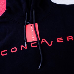 Concaver Unisex Hoodie Logo Black Size XS