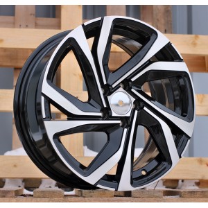 R14x6  4X100  ET  40  60.1  B5762  Black Polished (MB)  For RENAU  (R+D2)