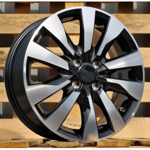 R16x6  4X100  ET  45  60.1  W1785  Black Polished (MB)  For RACIN  (Z5)
